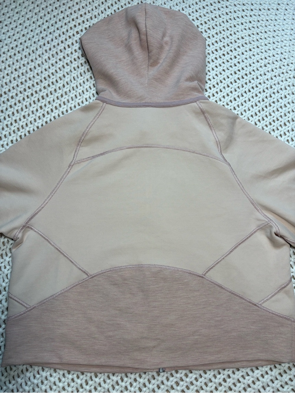 lululemon scuba oversized full zip hoodie waffle heathered mink berry size m/l - Picture 12 of 12